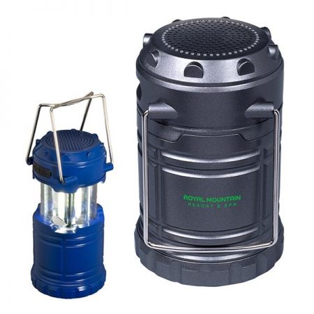 Wireless speaker lantern camping gadget.