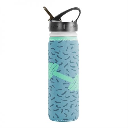 Sport Bottle w/ Custom Printed Insulated Neoprene Sleeve