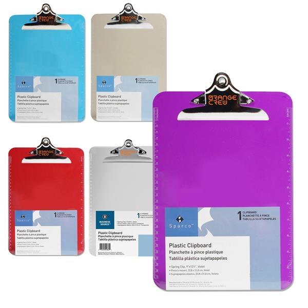 Personalized Transparent Colorful Clipboard w/ Custom Imprint