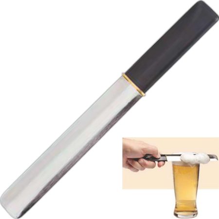 9 1/2" traditional metal beer comb (foam scraper)