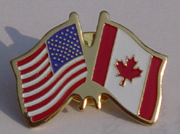 U.S. Canada Friendship lapel pins