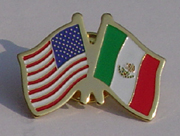 America Mexico Friendship Lapel pins cheap