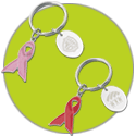 AIDS Ribbon Awareness Keychain