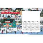 Folk Art- Holiday Magnetic Calendar Perfcard