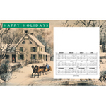 Currier & Ives- Holiday Magnetic Calendar Perfcard
