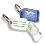 Tablet Caddy: Travel Pill Box / Key Tag