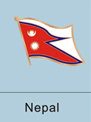Nepal Flag Pin