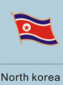 North Korea Flag Pin