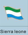 Sierra Leone Flag Pin