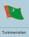 Turkmenistan Flag Pin