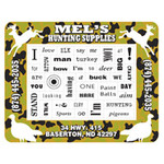 Camouflage Picture Frame with 40 Punch Out Words Magnet