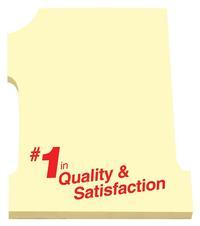 Number One - Die cut Post it Note Pads ... from ASI 91240 3M/Promotional...