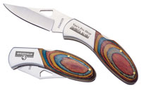 Layered Manchurian Ash Wood Handle Pocket Knife... from ASI 89320 Starline...