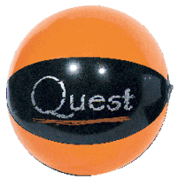 Inflatable 16 inch Two-Color Beachball... from ASI 39209 Beachline Corporation