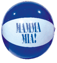 Inflatable Two-Color Blue/White Beachball... from ASI 39209 Beachline...