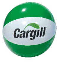Inflatable Two-Color Green/White Beachball... from ASI 39209 Beachline...