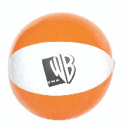 Inflatable Two-Color Orange/White Beachball... from ASI 39209 Beachline...