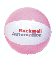 Inflatable Two-Color Pink/White Beachball... from ASI 39209 Beachline...