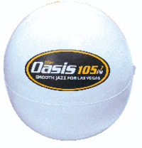Inflatable Solid Color White Beachball... from ASI 39209 Beachline Corporation