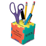 Snafooz multi color Puzzle Foam Cube Pencil Holder