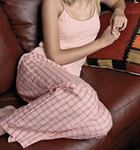 Ladies Plaid Cabana Lounge Pant