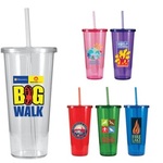 24 oz. Single-Wall Tumbler with Full Color Digital Imprint