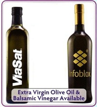 Etched Bottles of Extra Virgin Olive Oil and Balsamic Vinegar... from ASI...