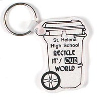 Custom Shaped Recycled Key chains... from ASI 56100 Gemini Ind Inc