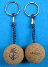 Cork Sphere / Bobber Float Keyring