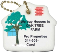 House / Home Shaped Floating Keychain... from ASI 79970 Pro-Sports Foam Products