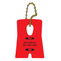Floating Life Vest / PFD Shaped Keychain