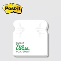 Bread / Loaf - Die Cut Post-it Note Pads ... from ASI 91240 3M/Promotional...