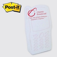 Cell Phone - Die cut Post it Note Pads ... from ASI 91240 3M/Promotional...