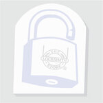 Padlock / Lock Shaped Die cut Post it Note Pads