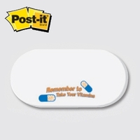 Pill / Capsule - Die Cut Post-it Note Pads ... from ASI 91240 3M/Promotional...