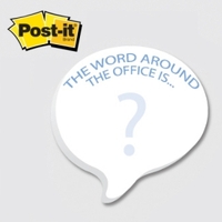 Speech / Thought Bubble- Die Cut Post-it Note Pads ... from ASI 91240...