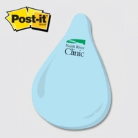 Water Droplet / Rain Drop - Die Cut Post-it Note Pads... from ASI 91240...