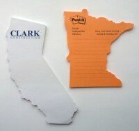 State Shaped - X-Large - Die Cut Post it Note... from ASI 91240...
