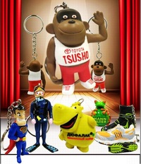 3D Soft PVC Keychains in Figures and Custom Shapes