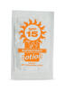 Sunscreen with your custom printed branding or personalized logo.