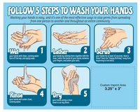 Hand Washing Magnet - 8x10 Round Corners - 25 Mil.... from ASI 91760 Tradenet...