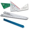 Alumicolor Aluminum Drafting Triangles, Rulers and Architect Scales with your custom printed branding or personalized logo.