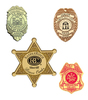 Police, Sheriff, Officer & Fire Fighter Badges with your custom printed branding or personalized logo.