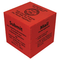 3" Foam Cube w/ optional Pencil Holder / Bank Slots -... from ASI 54886 Foamworx
