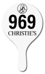 Christie's Plastic Auction Paddles / Numbered Fans