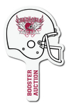 Helmet Shaped Plastic Auction / Bidder Paddle with numbers