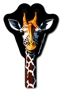 Custom shaped corrugated plastic bidder auction paddles / hand fans with......