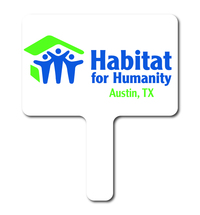 Habitat For Humanity Plastic Auction Paddles / Numbered / Hand Fans