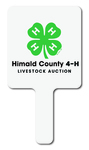 4H Plastic Auction Paddles / Numbered Fans