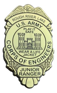 Corps of Engineers (COE) Junior Ranger Badge with pin or plastic... from ASI...